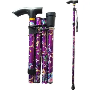Collapsible Walking Cane Women & Senior Men, Folding Lightweight Sticks Seniors Balance, Adjustable Canes, Stick Crutches Adults, bastones para caminar Mujer & Hombre