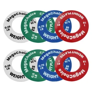 GARVEEFractional Weight Plates Set of 8 (0.25LB/0.5LB/0.75LB/1LB) - Micro Barbell Plates for Strength Training & Progressive Overload - Compatible with 2" Bars