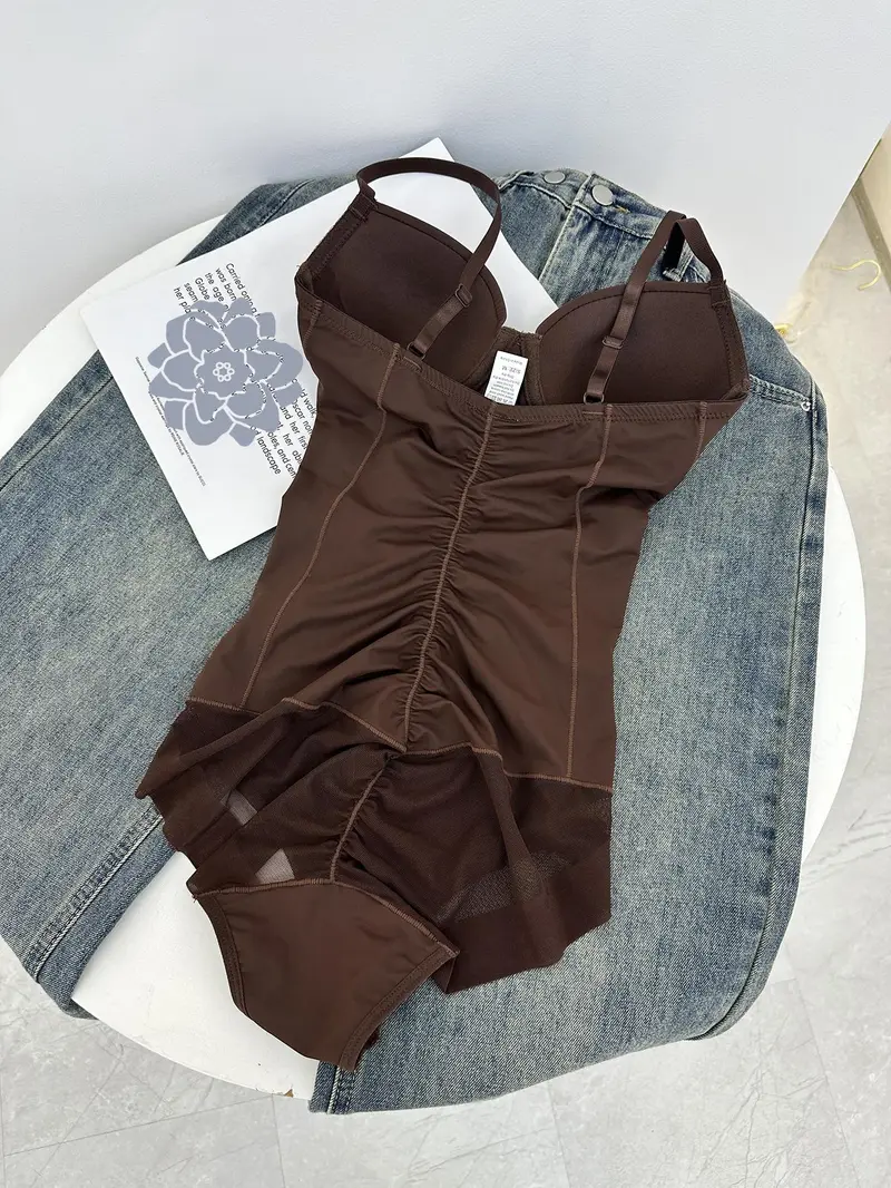 Women's Shapewear Bodysuit with Built-In Bra and Adjustable Straps, Stretchy Tummy-Control Faja Body Shaper, Available in Sizes XS–XXL for Year-Round Wear, Chic Women's Shapewear Bodysuit with Built-In Bra and Adjustable Straps, Stretchy Tummy-Control Faja Body Shaper, Available in Sizes XS–XXL for Year-Round Wear, Chic