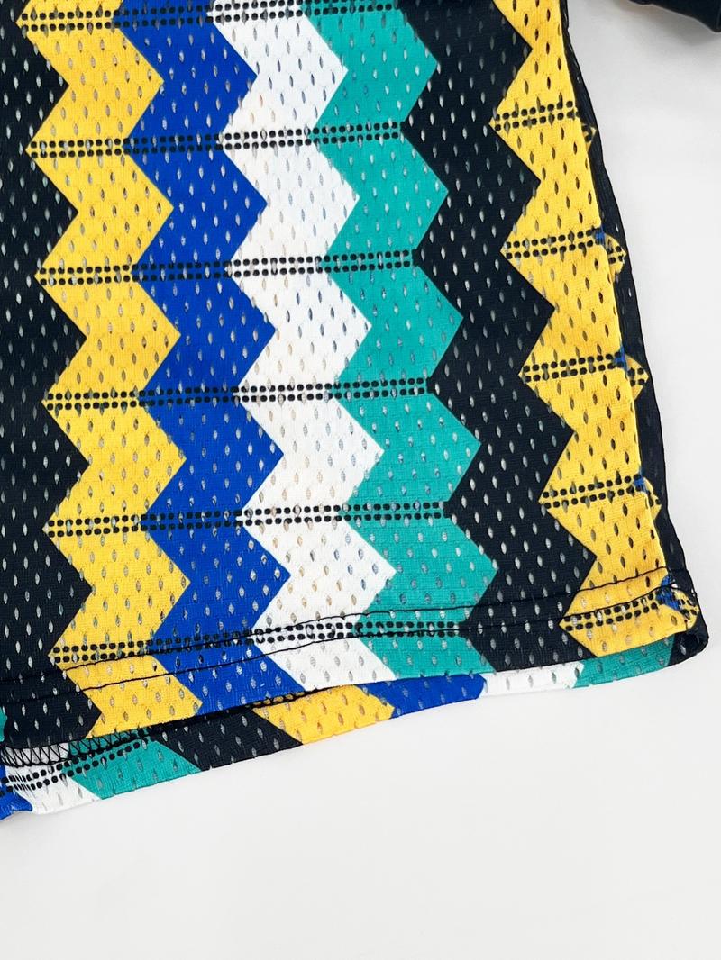 Women's Wave Striped Print Romper, Street Fashion Casual Fitted Short Sleeve Romper for Daily Outdoor Wear, Ladies Clothes for Summer, Womenswear, Streetwear, Streetwear Jumpsuits