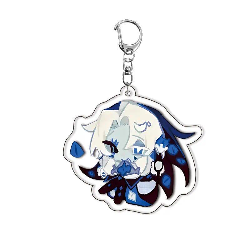 New Game Cookie Running Acrylic Fun Keychain Shadow Milk Pure Vanilla Cookie Pendant Keyrings Fans Gifts Bag Hanging Accessories