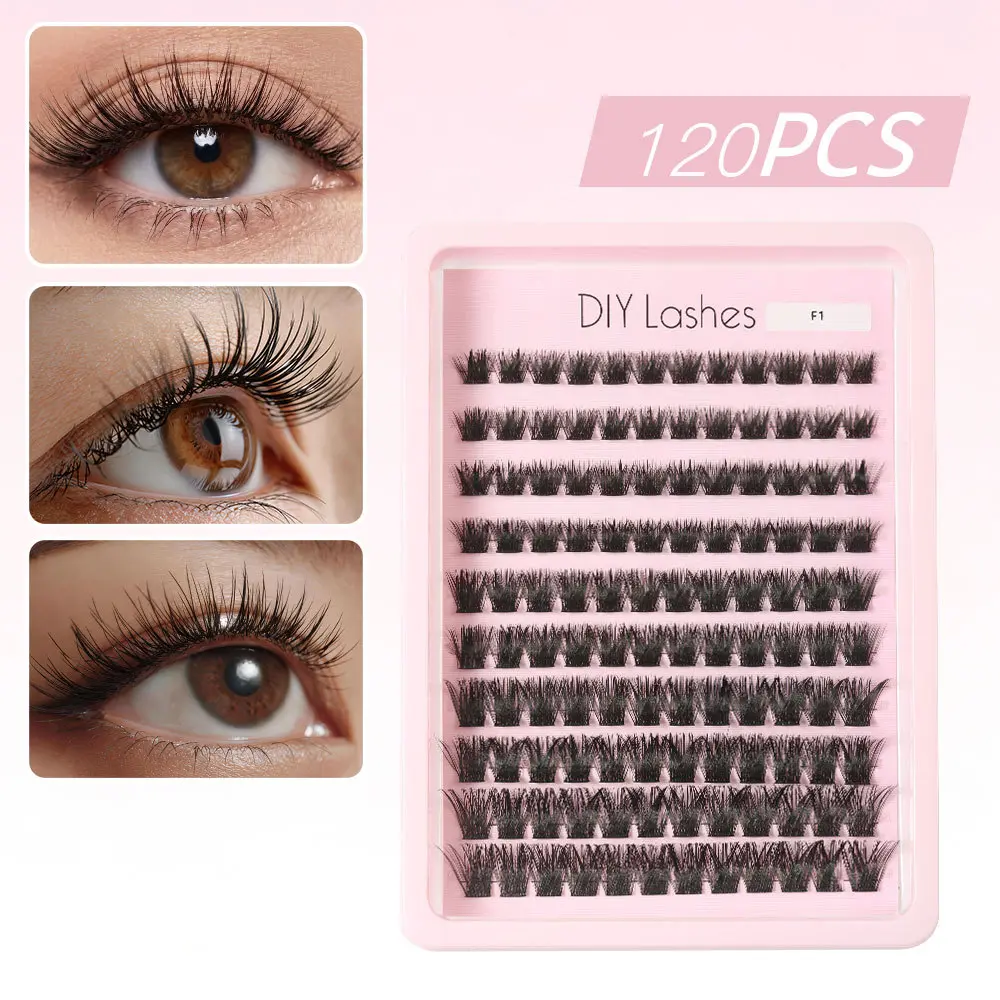 Sunflower Design DIY Single Cluster Eyelashes 9-15mm Natural Thick Segment False Lashes Easily Create Everyday Versatile Makeup