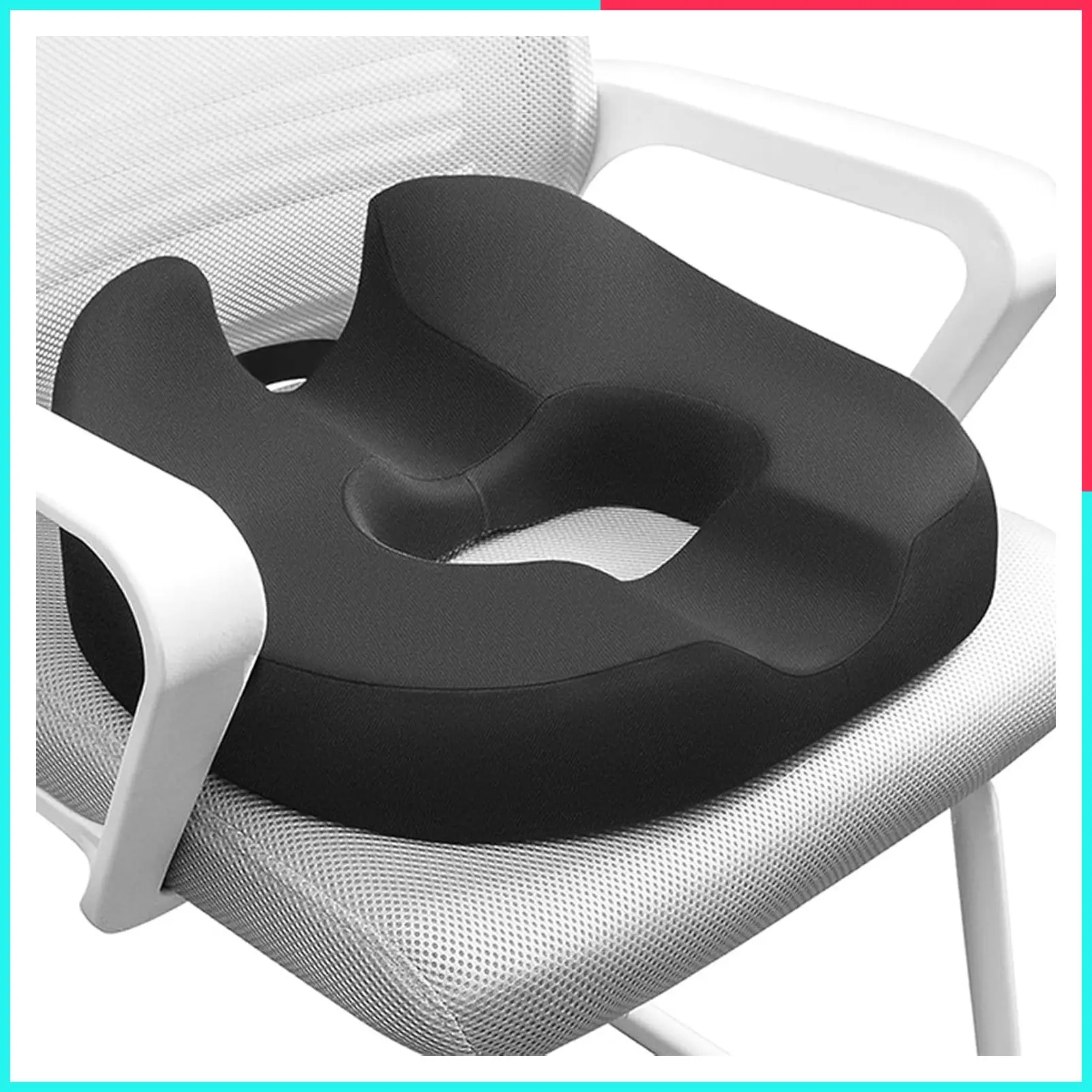 Donut Coccyx Seat Cushion Memory Foam Pillow for Sciatica, Prostate, Pelvic Floor, Pregnancy, Postpartum Recovery, Pressure Sores & Pain Pressure Relief Chair Pad