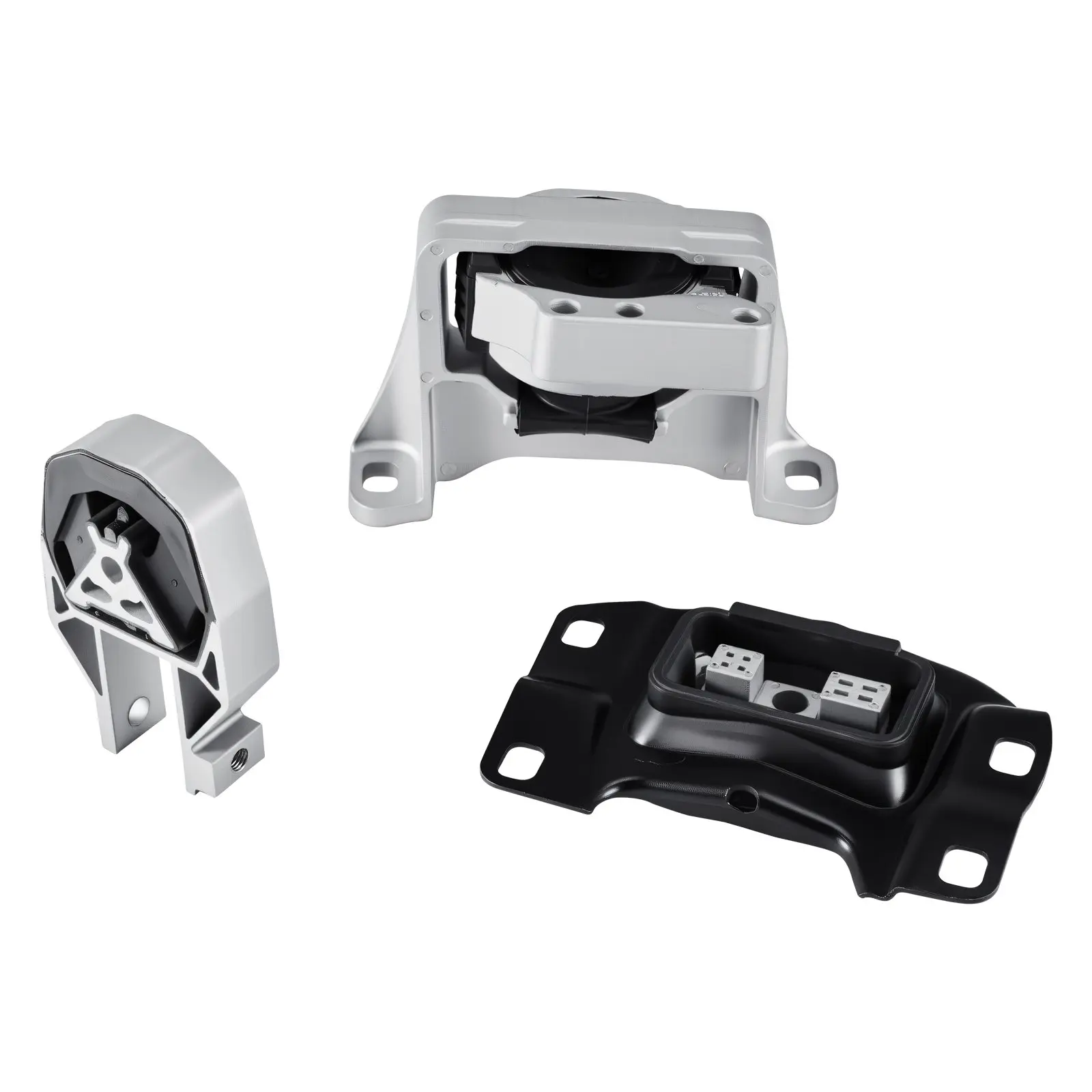 VEVOR Engine and Transmission Metal Rubber Motor Mount Kit, 3-Piece Replacement Set with Align Install, OE Matched for 2013-2019 Ford Escape 2.0L L4, Replaces OE# A5612,A5631,A5520, Shock Absorption Secure Support