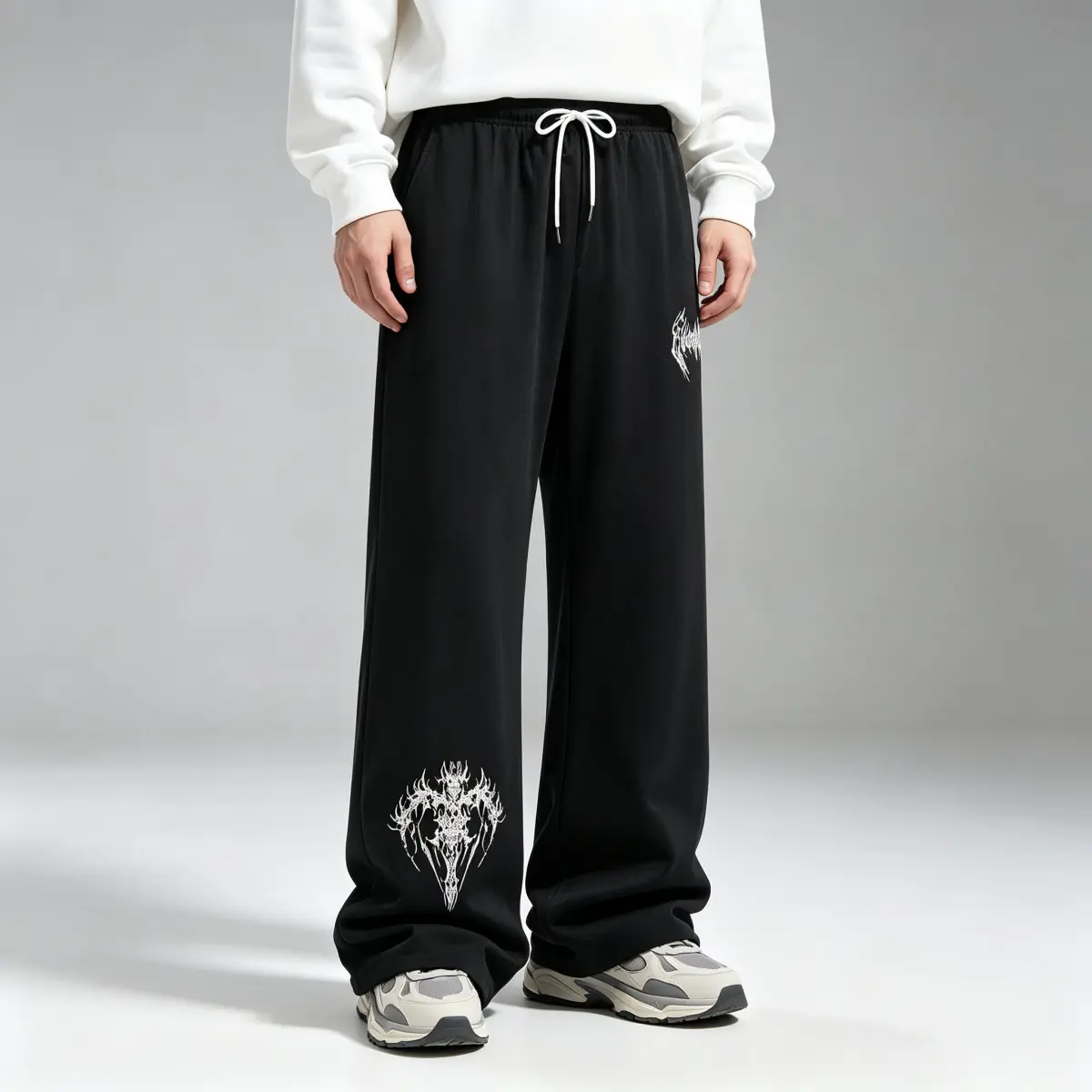 Men'S Print Graphic Drawstring Waist Jogger Pants Casual Regular Fit Pocket Printed Sweatpants For Daily Wear Sports Trousers Men'S Trousers For All Seasons Wide Leg Loose Thermal Hiking Snowpants fatigue chinos comfortable homug men autumn versatile