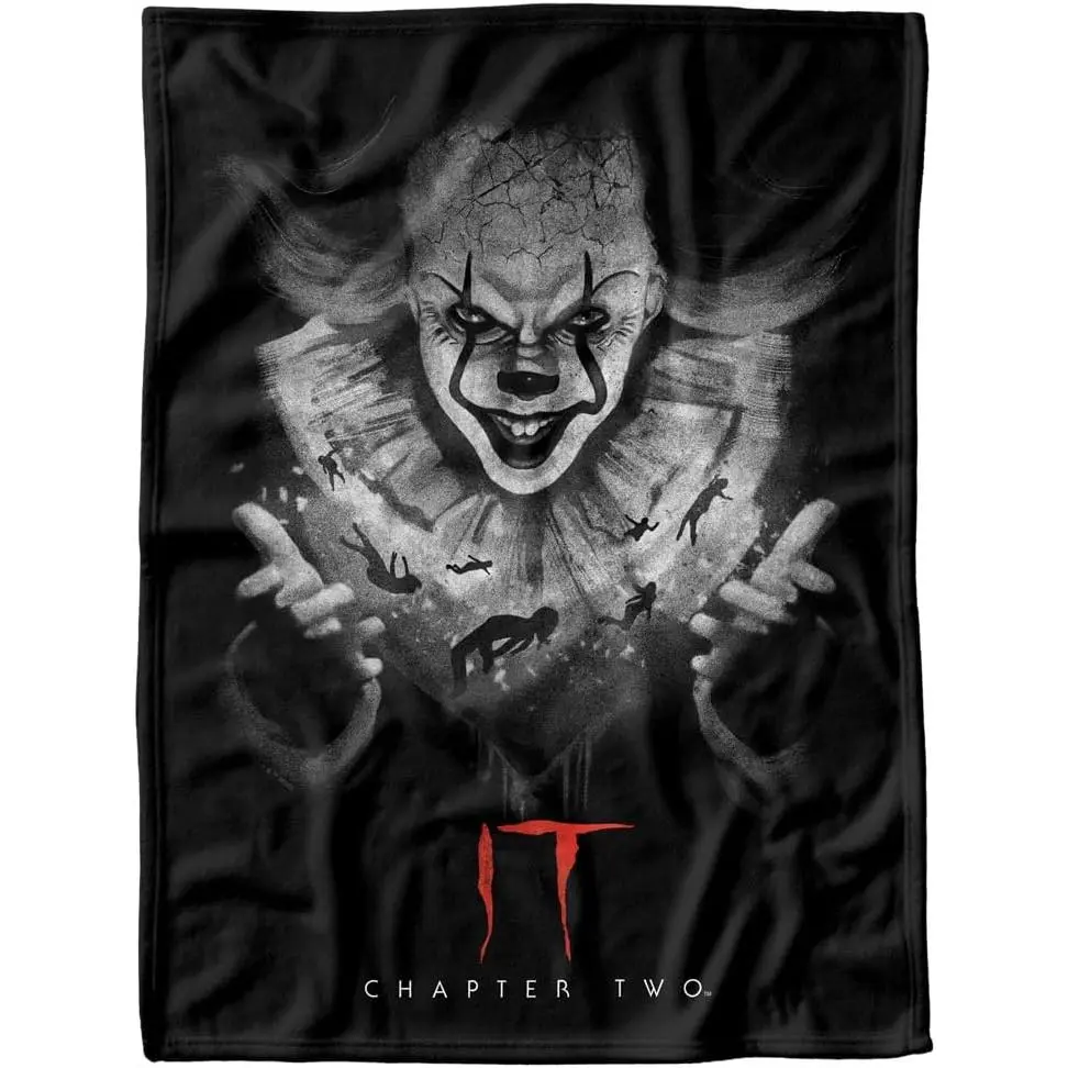 It Chapter Two Pennywise Big Face Flannel Throw Blanket Classic Horror Movie Warm Blanket Gift Horror Fans All Ages
