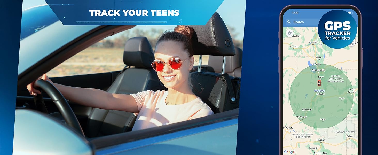 Lightning GPS GL300 Car Tracker Device for Vehicles w/Magnetic Case  Hidden GPS Tracker for Fleet Security, Long Range Vehicle Tracking, Discreet, Ideal for Cars and Trailers, Subscription Required