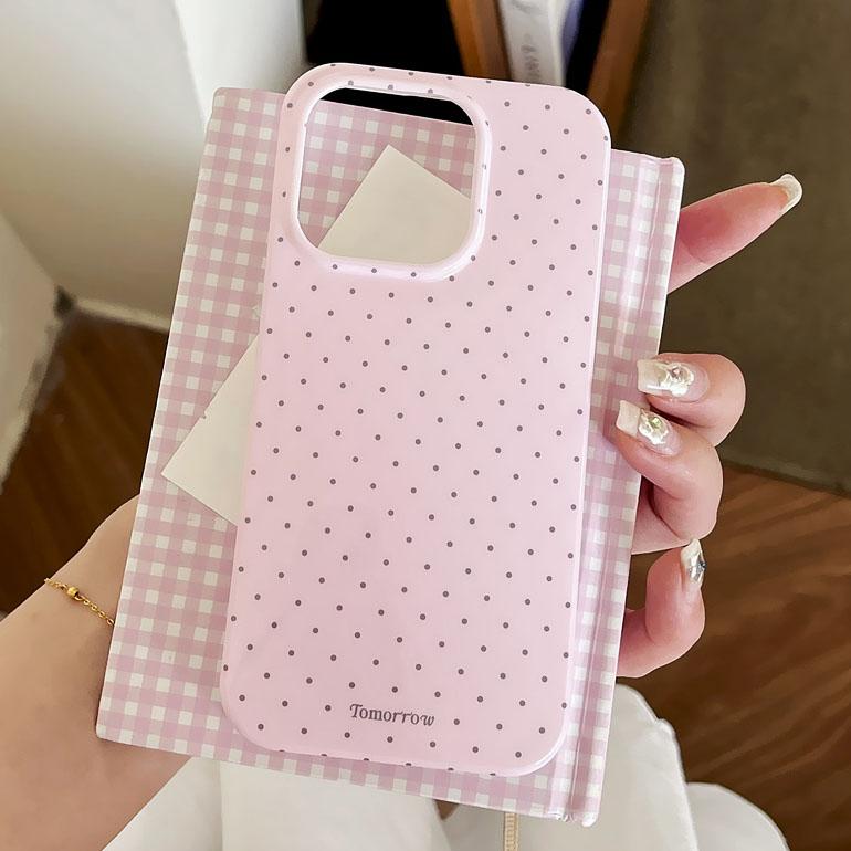 INS Polka Dot Small Fresh Mobile Phone Case for iPhone 17 16 15 14 13 12 Pro Max 11 Ultra Slim Shockproof Cover for iPhone Air