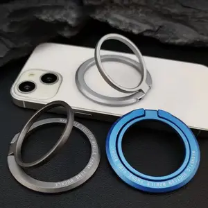 Magnetic Finger Ring Holder For MagSafe Phone Smartphone Accessories for iPhone 17 16 15 Pro Max Magnet Phone Stand Grip Mount