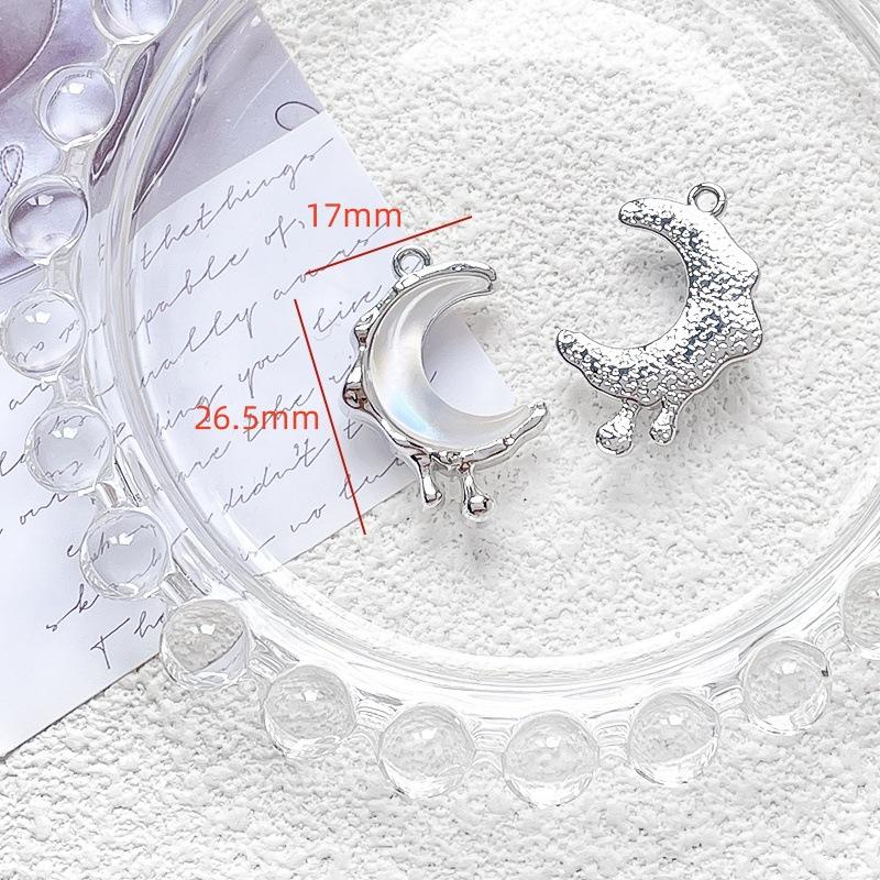 Alloy Sweet Jelly Color Bear Moon Butterfly Pendant DIY Handmade Jewelry Bracelet Necklace Bead Accessories