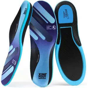 Carbon Fiber Sport Insoles for Men & Women - Arch Support, Shock Absorption & Energy Return for Running Sneakers