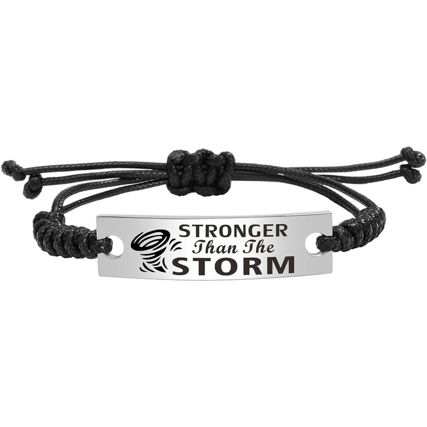 Inspirational Mantra Bracelet  Adjustable Friendship Bangle Bracelet