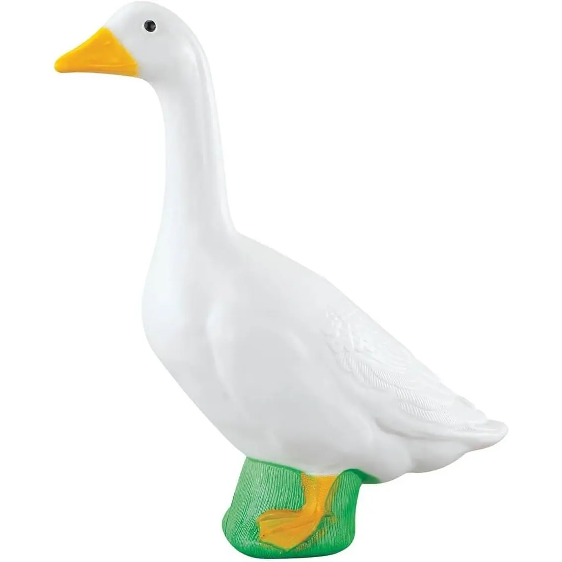 Official Gaggleville 23" White Goose Shape Plastic Statue Figurine, Vibrant-Clean Painted Feet, Garden Accessories for Outdoor Patio/Indoor Entryway, Halloween Costume Element, Statue Figurines