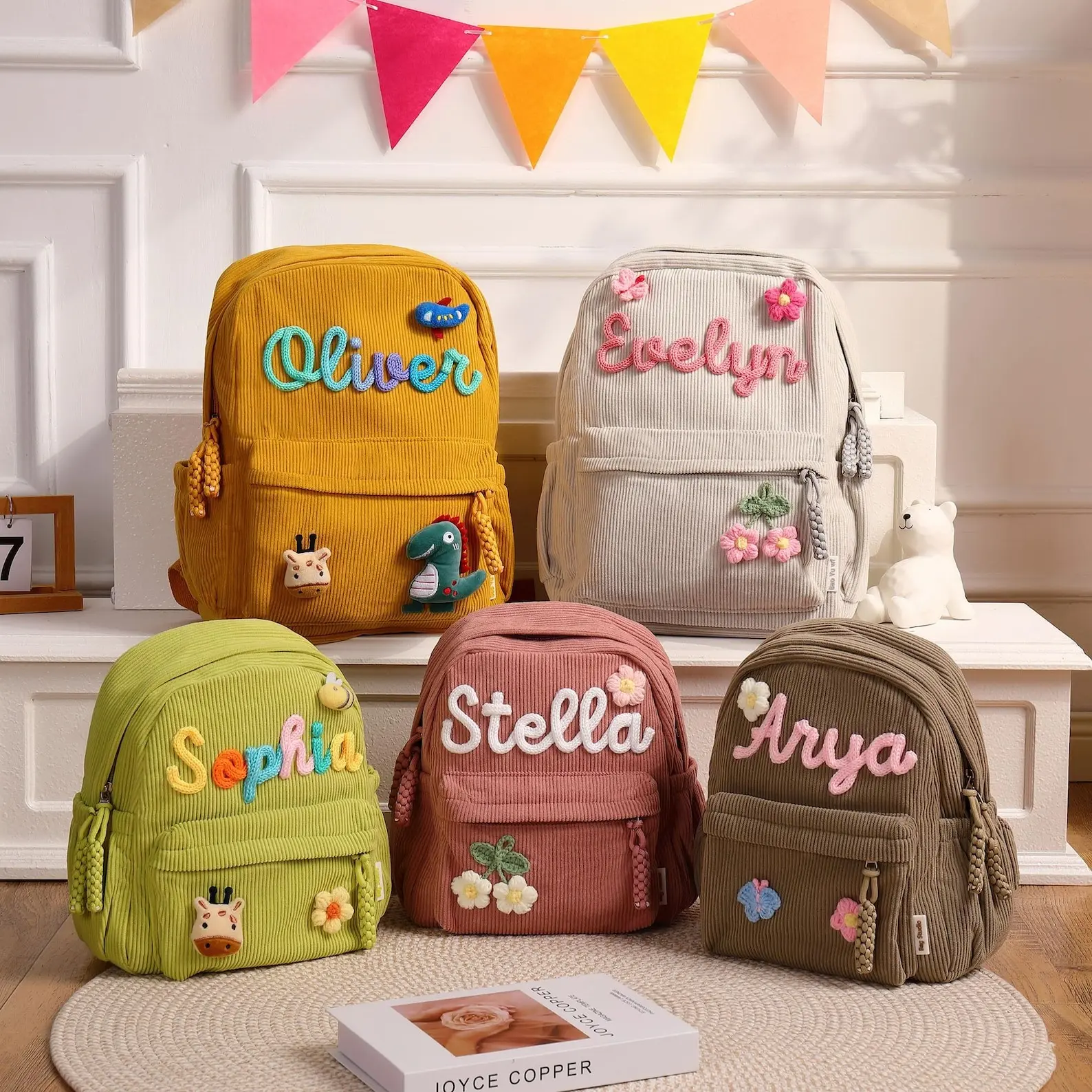 AS1005 Personalized Custom Name Decorative Backpack DIY Student Travel Shopping Backpack AS1005 Personalized Custom Name Decorative Backpack DIY Student Travel Shopping Backpack