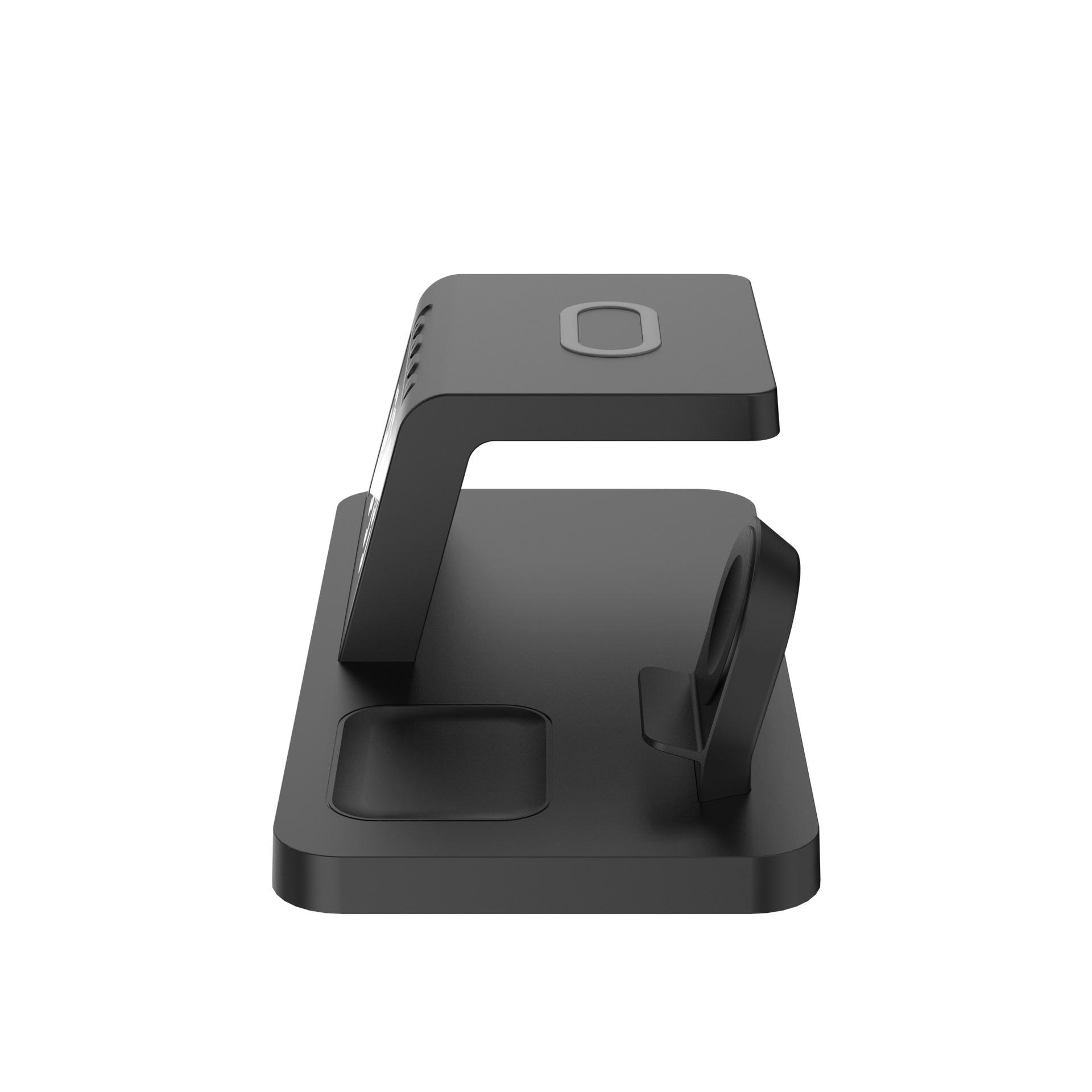 New private model mobile phone wireless charger, multifunctional fast charging 15W, clock, alarm clock, watch, earphone wireless charging