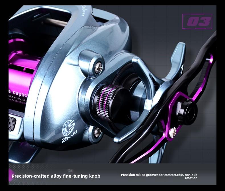 Ultralight Carbon BFS Baitcasting Reel, Magnetic Brake Anti-Backlash Long Cast Versatile Fishing Reel for Bass Trout