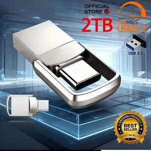 USB Adapter Flash Drive 2TB 3.2 Type C PenDrive Memory Stick 2TB Pen Drive Flash Disk for PC Smartphone Storage U Disk