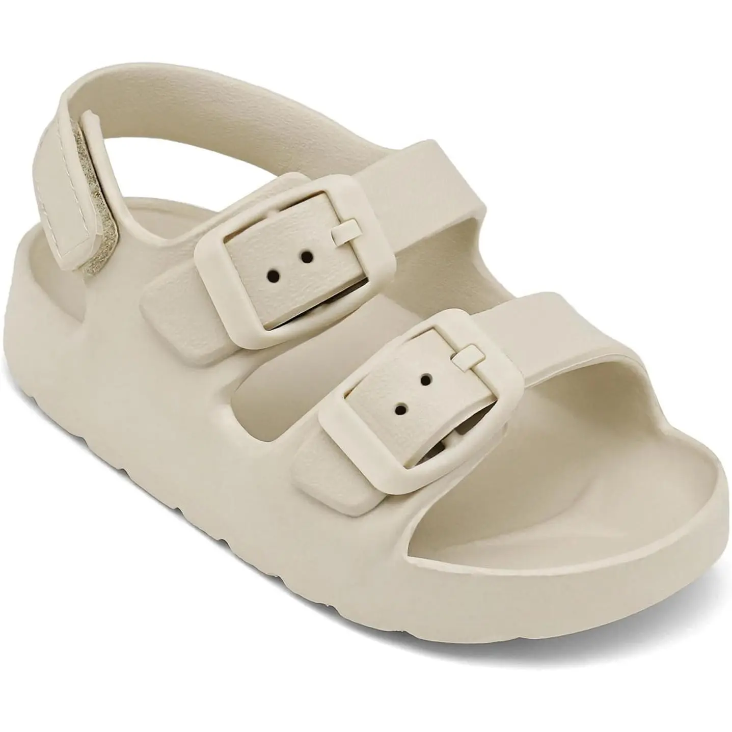 L-SOK008   Toddler Boys Girls Double Buckle Sandals Children's Adjustable Back Strap Water Sandal