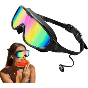 Women Swim Goggles Adjustable - Swimming UV Protection Anti Fog Goggles, Compact & Portable Flexible Fit Swim Goggles |