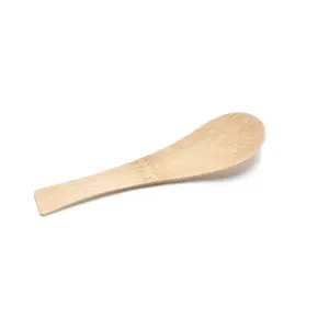 Natural Bamboo Spoon, Disposable Ice Cream Scoop, Yogurt Pudding Sweet Treats, Tea Jam Honey Spoon, Commercial Takeout Bamboo Utensil