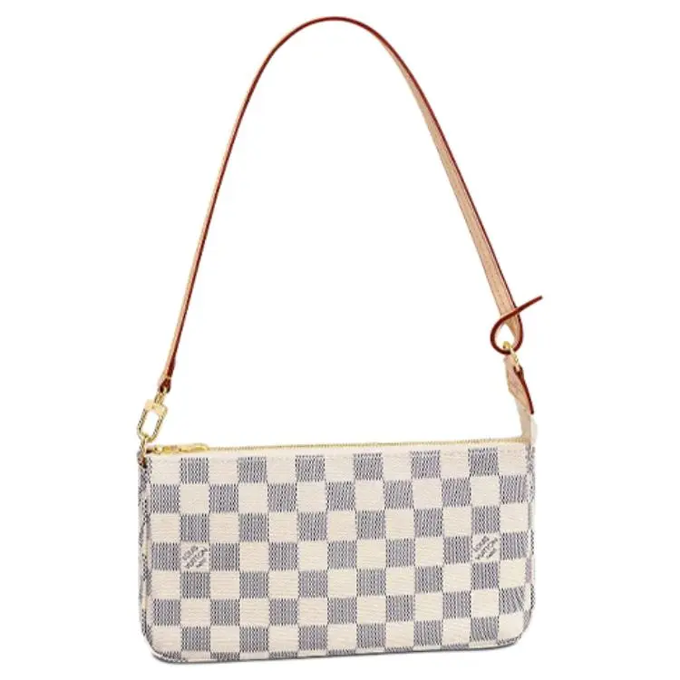 Louis Vuitton Damier Azur Canvas Handbag for Women – Shoulder Bag in Beige
