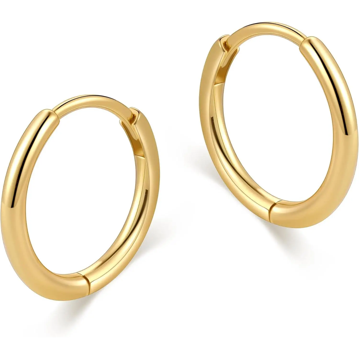 Small Hoop Earrings for Women,  Cartilage Hoop Earrings for Men | Helix Daith Tragus Ear Hugging Hoop Earrings Sleeper  Earrings