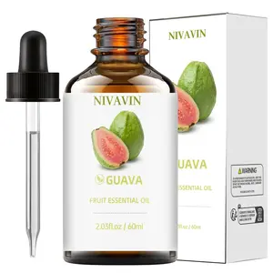 NIVAVIN Guava Oil 60ml is made from 100% pure natural plant extracts. It's refreshing, invigorating, and has a long-lasting fragrance, promoting relaxation and sleep. Suitable for home, office, and other settings, it makes a beautiful gift.