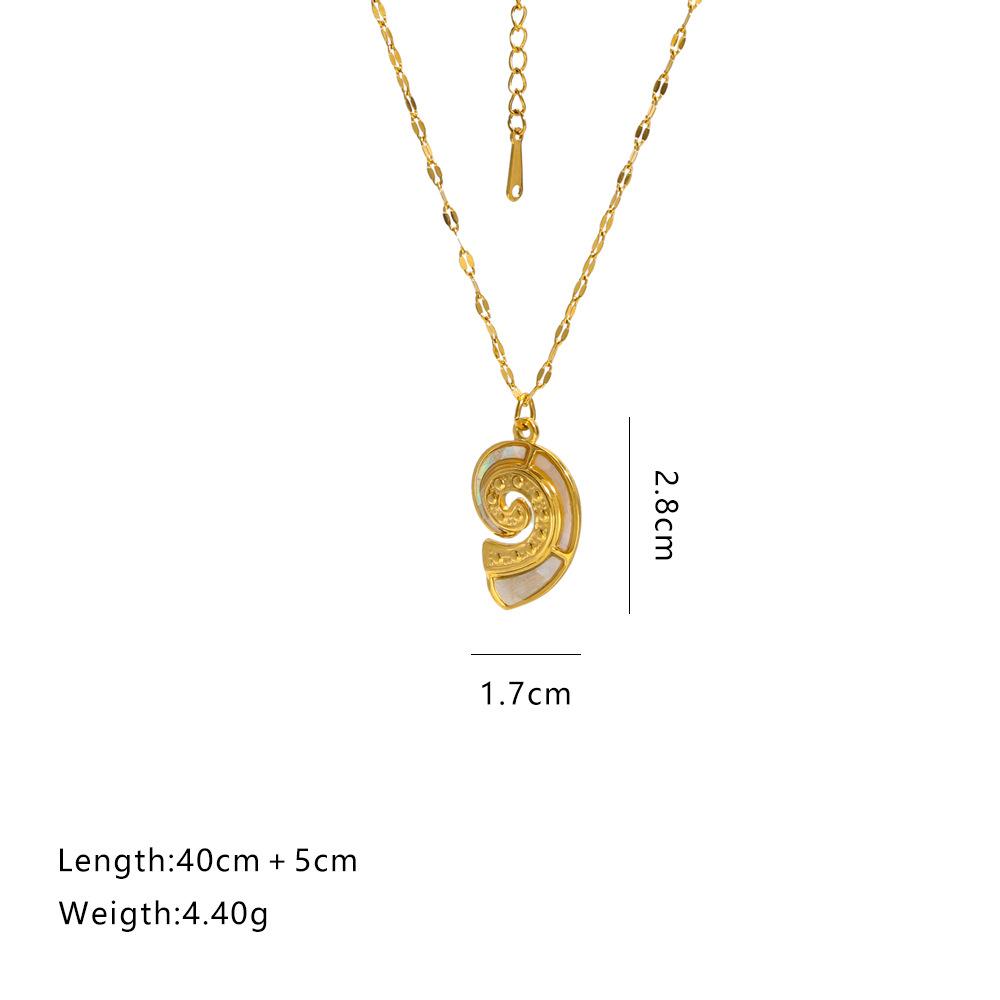 New cross-border jewelry: starfish stainless steel pendant necklace accessories, light luxury niche women's summer fashion jewelry