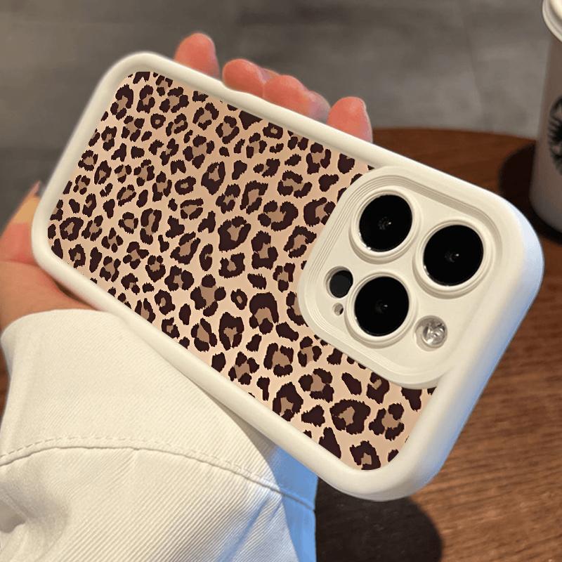 Leopard Print iPhone Case - Bold Aesthetic Protective Cover for iPhone 17 Pro Max 16 16e 15 14 Plus 13 12 11 Air XR X XS Plus Shockproof Drop Protection Rugged Durable Silicone Cover