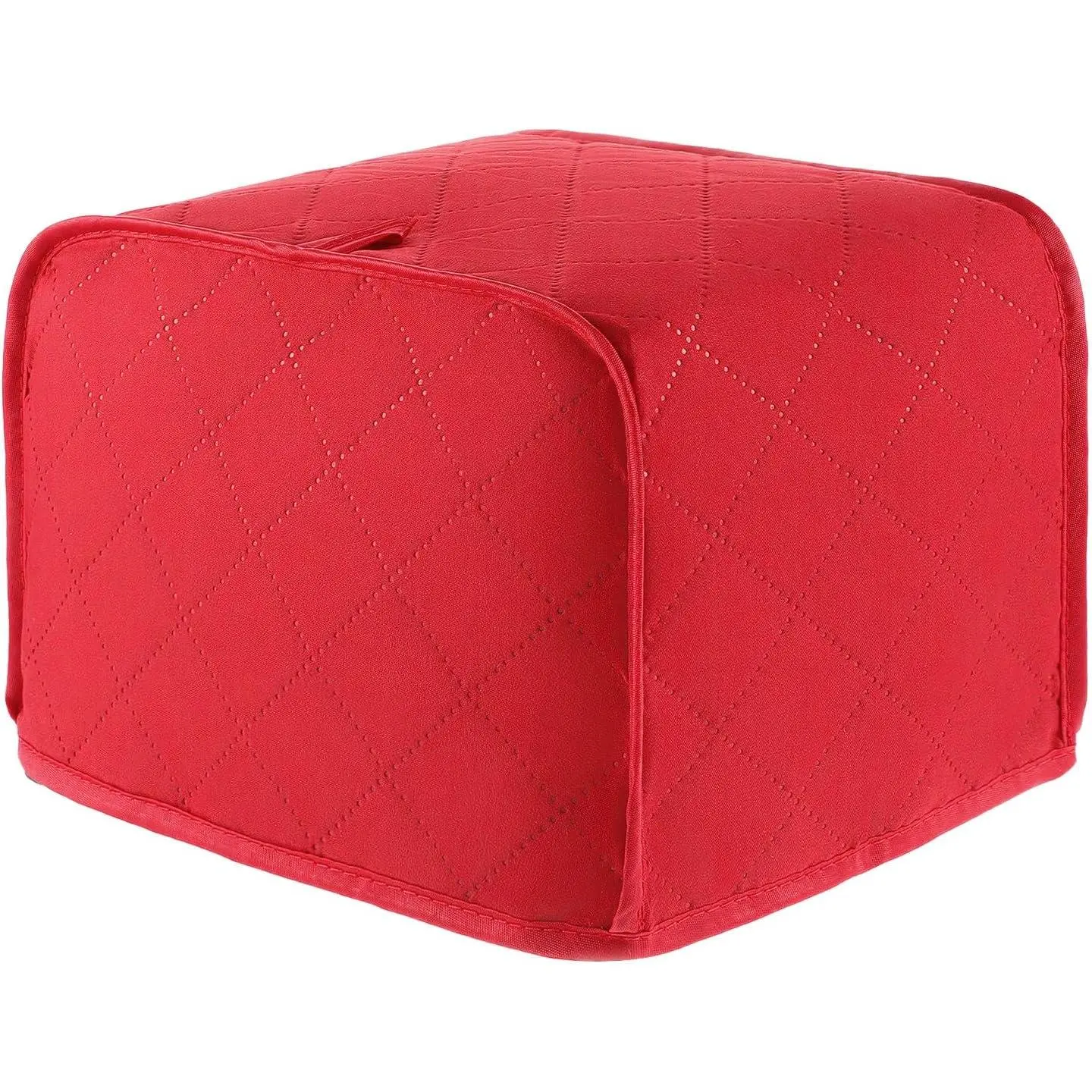 2 Slice Toaster Cover 11.81" x 7.87" x 7.87" Quilted Polyester & Cotton Dustproof Cover Fits Most Standard Toasters for Bread Maker Red 1 Piece