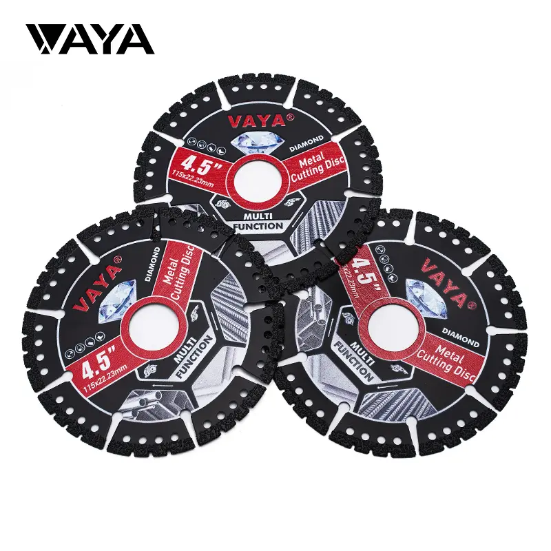 VAYA 4.5" 115mm Multi-purpose Diamond Cutting Blades Marble Quartz Tile Stone Metal Plastic Angle Grinder Tool Parts