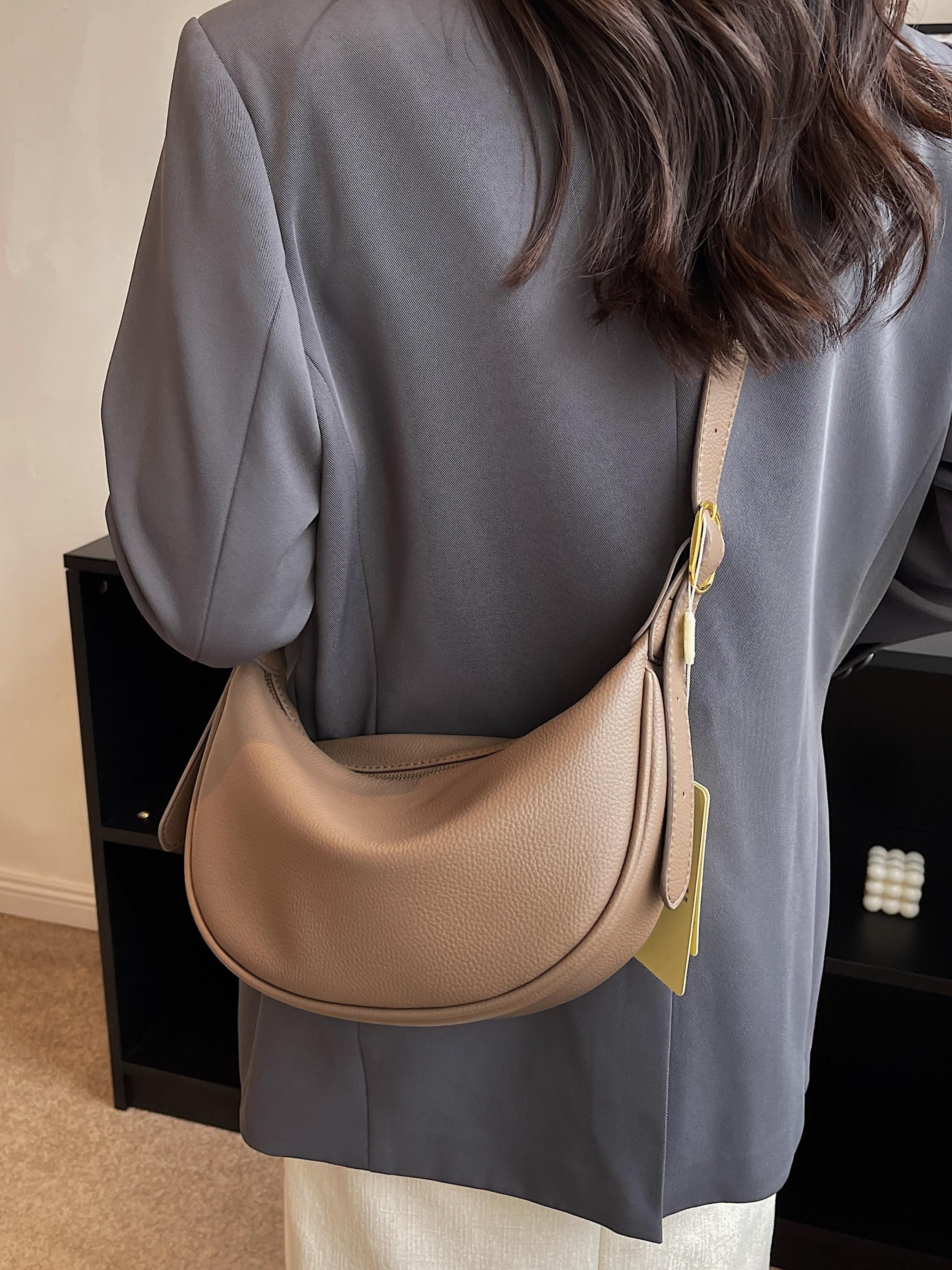 Women's Fashionable Solid Color Shoulder Bag, Casual Versatile Crossbody Bag for Daily Used, Trendy All-match Commuter Bag, Cross Body Bags
