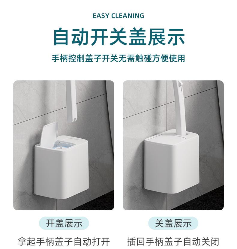 Disposable Toilet Brush Replaceable Wall-mounted Long Handle Toilet Brush Cleaning Tools WC Bathroom Accessories