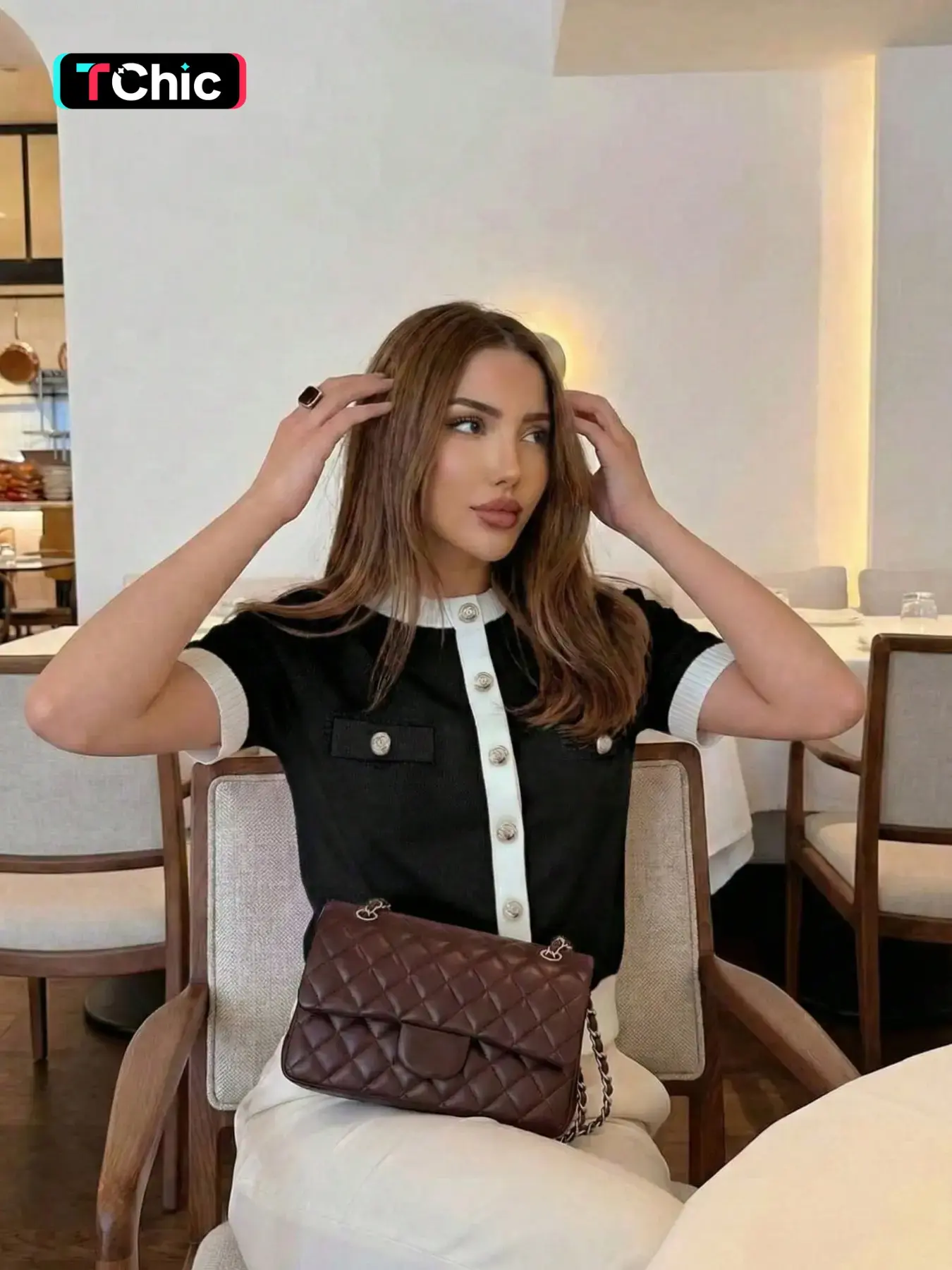 Women's New Patchwork Colorblock Front Button College Open-Front Blouse Shirt Top, Stylish Academic Look, Perfect for Casual Wear