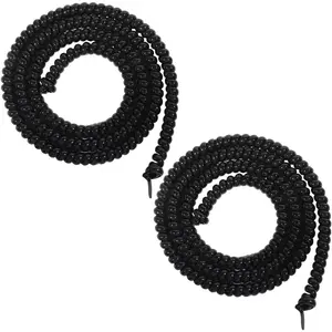 2 Pack Bike Brake Cable Housing Protector Non-Scratch Rubber Bike Frame Guards Protective Sleeve Spiral Covers for Bicycle Transmission Line Shift Derailleur Cable Bike Shifter Housing