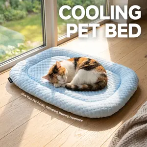 Cooling Pet Bed for Cats, Breathable Summer Cat Mat, New Arrival Cool Cat Nest, Comfortable and Refreshing Pet Accessories