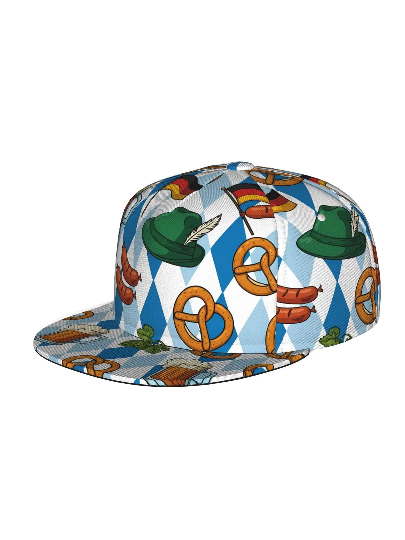Oktoberfest pattern (2), Unisex baseball cap, adjustable back buckle trucker cap, party baseball cap, punk-style sun hat, suitable for skateboarding, dancing and outdoor sports, all year round.