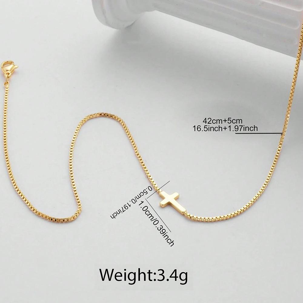 Fashion Cross Pendant Necklace - Unique Design, Sophisticated Look, Long-lasting Color Fastness, Collar Chain, Anti-allergy, Atmosphere-creating Accessory