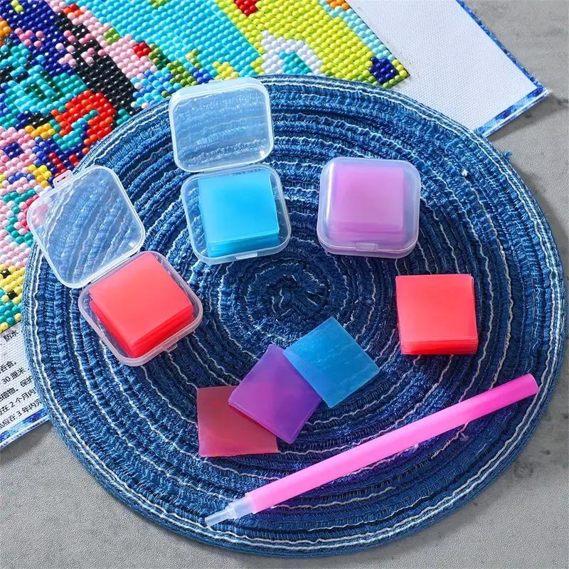 5D Diamond Arts Colorful Painting Mud Glue, 6 Counts/box DIY Diamond Embroidery Cross Stitch Mosaic Clay Tools Accessory, Diy Kit	Crafts	Handicraft, Diamond Arts Colorful Painting Tool