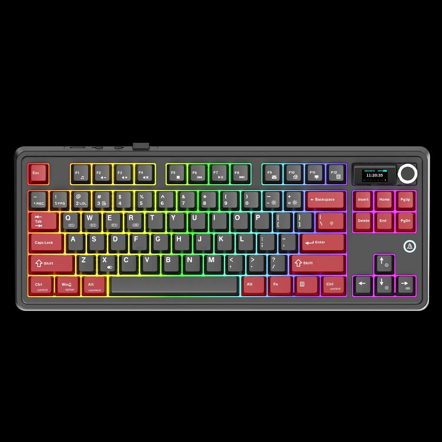 AJAZZ Anti terrorist Elite Online Co branded CSOL Magnetic Switch Game Mechanical Keyboard High Precision TFT Screen Volume Knob the third mock examination Wireless COUNTER-STRIKE CSOnline COUNTER-STRIKE online is suitable for E-sports games