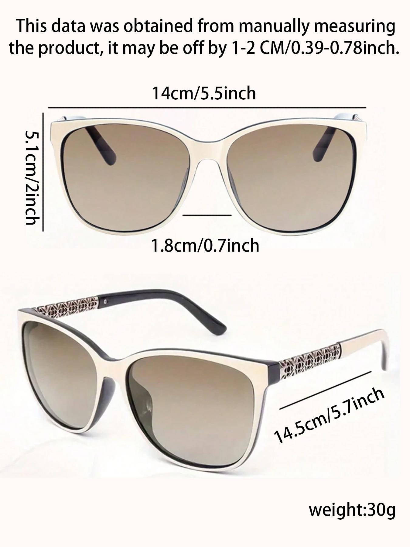 Women's Ombre Lens Square Sunglasses, Trendy Casual Sunglasses for Everyday Use, Fashion Accessories for Outdoor Activities