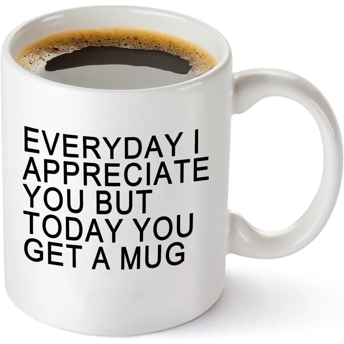 Birthday Mug  for Dad, Funny Everyday I Appreciate You But Today You Get A Mug Coffee Mug from Son Daughter, Humorous Birthday Cup  - 11oz White Ceramic Cup