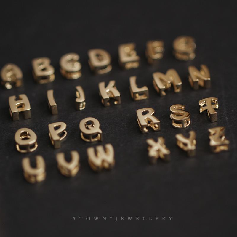 Sterling Silver 925 Personalized Name Necklace Custom Initial Letter Pendant Dainty 14K Gold Plated Cute Mini Jewelry Gift For Her Him Couple Anniversary Birthday Present