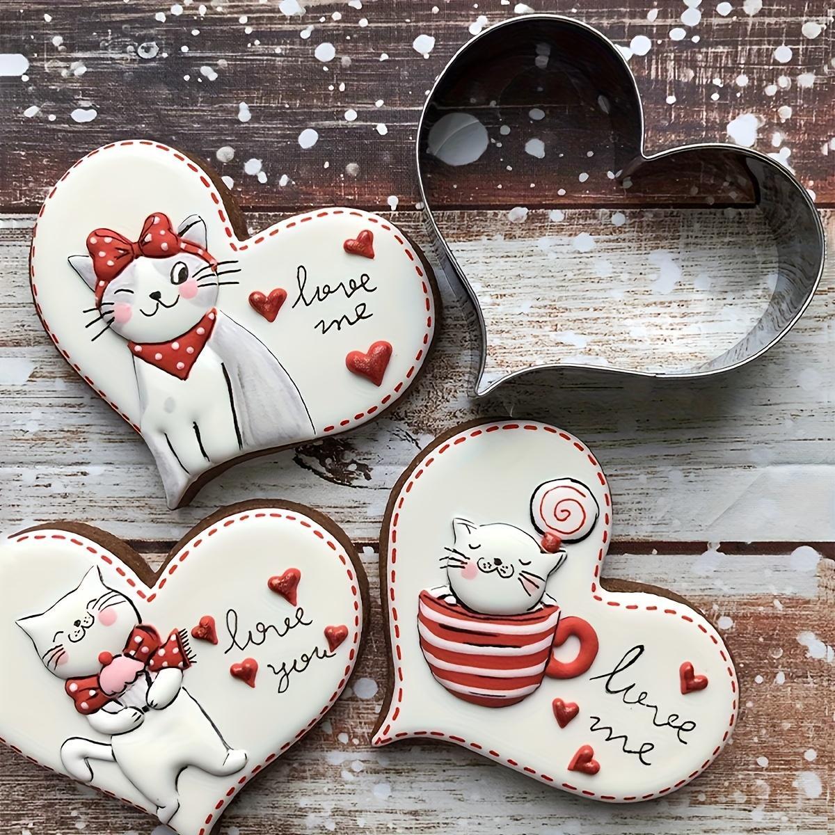 1/2/4pcs Stainless Steel Cookie Cutter Set - Cupid and Heart-Shaped Candy Molds, Cookie Cutters, Chocolate Cutters, Cake Decorating Molds, Baking Tools, Kitchen Gadgets, Christmas and Valentine's Day Cookie Mold Accessories, Essential Kitchenware