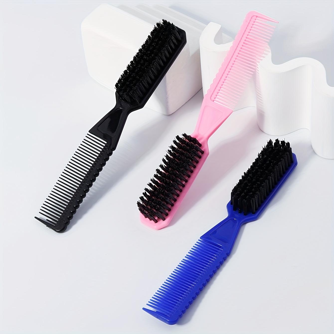 Double-Headed Beard And Hair Brush • Barber Cleaning Brush • Nylon Brush • Styling Hair Brush • Black Nylon Bristles • Essential for Men's Styling • Perfectly Creates a Natural Look