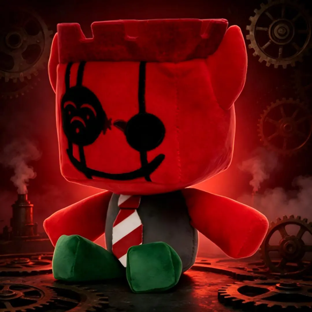 25CM Red King Plush Toy Jx1dx1 Stuffed Doll With Tie And Green Shoes Cute Game Peripheral For Kids Birthday Christmas Gift