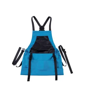 Adjustable Waist Harvest Apron, Reinforced Large Picking Pouch with Tool Slots, Hands-Free Garden Apron for Fruit Vegetable Collection