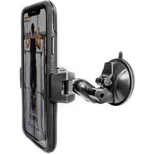 Mirror Shower Phone Holder, Multi-Directional  360  Rotating Suction Cup Phone Wall Mount stand,  Youtube Vlog Video Recording Kit, airplane travel essentials accessories