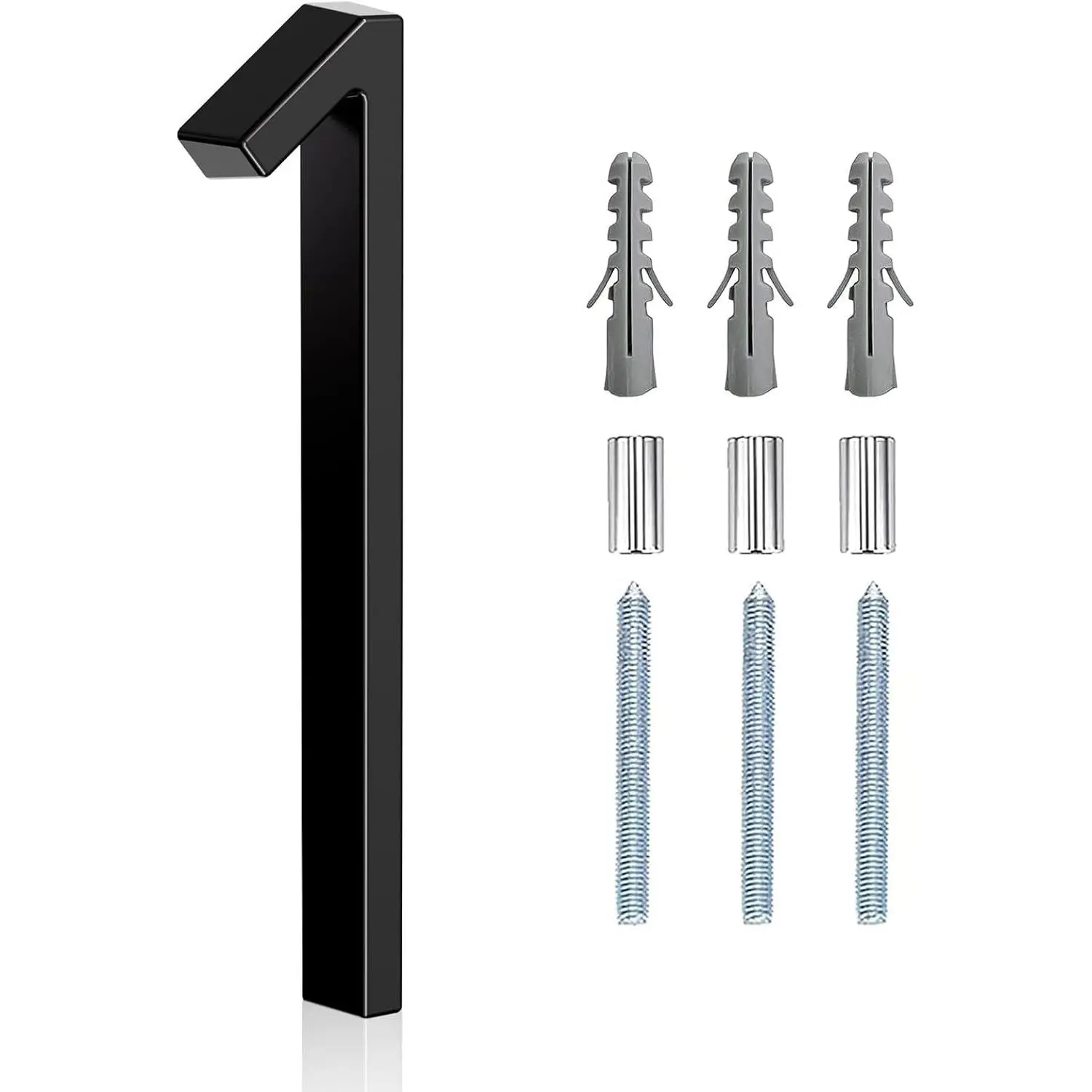 5" Floating Stainless Steel Address House Number, Modern Anti-Rust Metal House Numbers with Nail Kit for Door Garden Mailbox Decor Visibility SignageGift