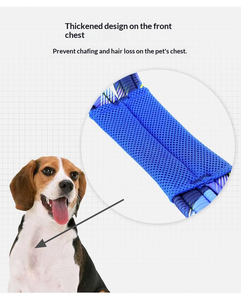 No-Pull Dog Skijoring Harness, Heavy Duty Reflective Dog Weight Pulling Harness for Canicross, Bikejoring, Skiing, Training, Walking, Adjustable Padded Dog Sled Harness for Medium Large Dogs